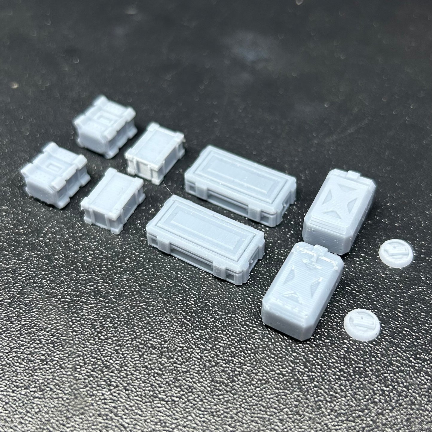 Sci-Fi Greebles - 3D printed basing bits.